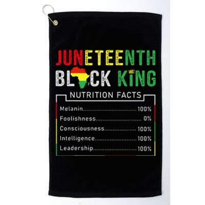 Awesome Juneteenth Black King Melanin Fathers Day Platinum Collection Golf Towel