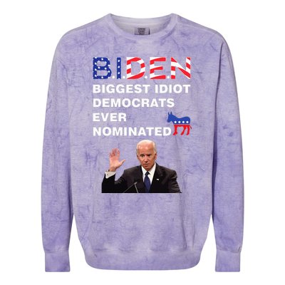 Anti Joe Biden 2020 Gaffe Sleepy Funny President Trump Maga Colorblast Crewneck Sweatshirt