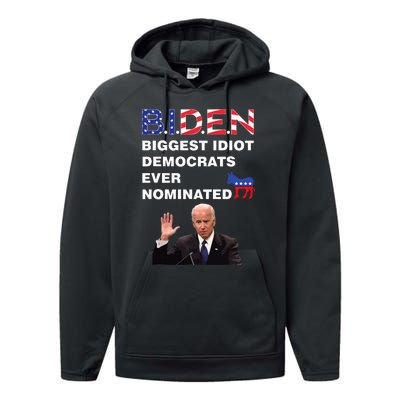 Anti Joe Biden 2020 Gaffe Sleepy Funny President Trump Maga Performance Fleece Hoodie