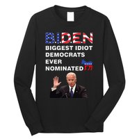 Anti Joe Biden 2020 Gaffe Sleepy Funny President Trump Maga Long Sleeve Shirt