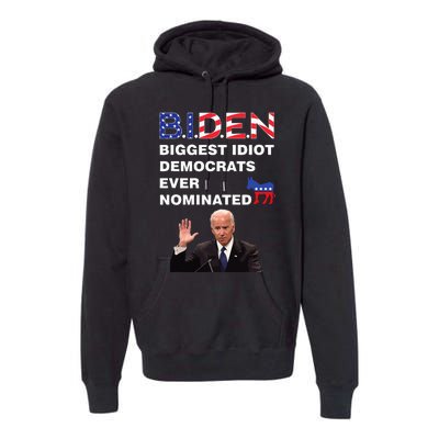 Anti Joe Biden 2020 Gaffe Sleepy Funny President Trump Maga Premium Hoodie