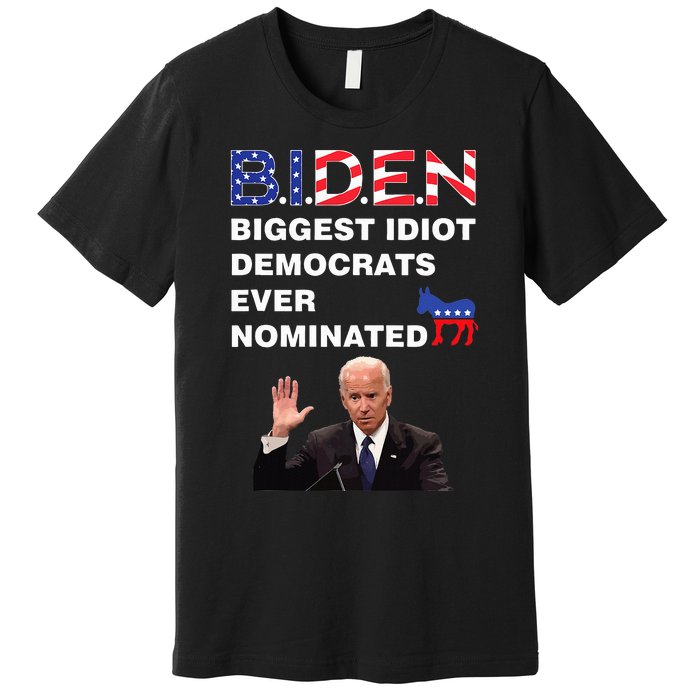 Anti Joe Biden 2020 Gaffe Sleepy Funny President Trump Maga Premium T-Shirt