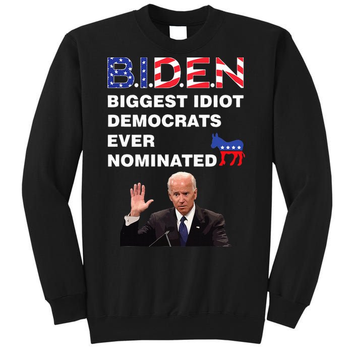 Anti Joe Biden 2020 Gaffe Sleepy Funny President Trump Maga Tall Sweatshirt