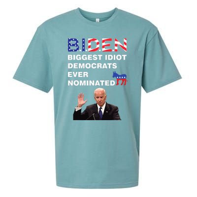 Anti Joe Biden 2020 Gaffe Sleepy Funny President Trump Maga Sueded Cloud Jersey T-Shirt