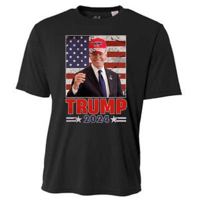 Anti Joe Biden Funny Conservative Donald Trump 2024 Cooling Performance Crew T-Shirt