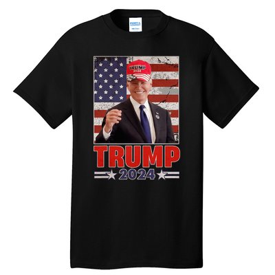 Anti Joe Biden Funny Conservative Donald Trump 2024 Tall T-Shirt