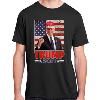 Anti Joe Biden Funny Conservative Donald Trump 2024 Adult ChromaSoft Performance T-Shirt