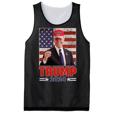 Anti Joe Biden Funny Conservative Donald Trump 2024 Mesh Reversible Basketball Jersey Tank