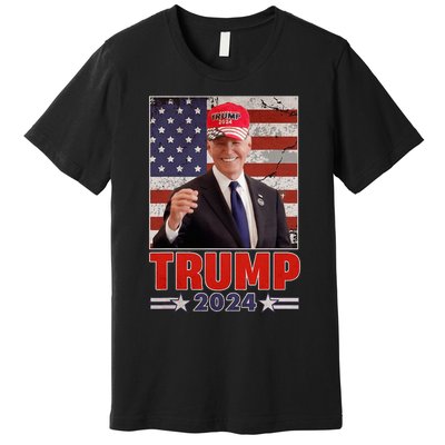 Anti Joe Biden Funny Conservative Donald Trump 2024 Premium T-Shirt