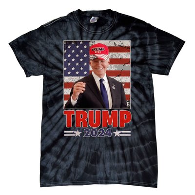 Anti Joe Biden Funny Conservative Donald Trump 2024 Tie-Dye T-Shirt