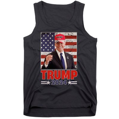 Anti Joe Biden Funny Conservative Donald Trump 2024 Tank Top