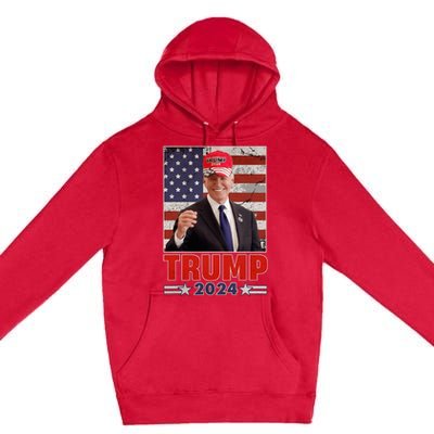 Anti Joe Biden Funny Conservative Donald Trump 2024 Premium Pullover Hoodie