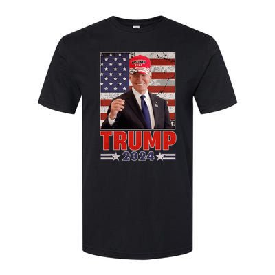 Anti Joe Biden Funny Conservative Donald Trump 2024 Softstyle CVC T-Shirt