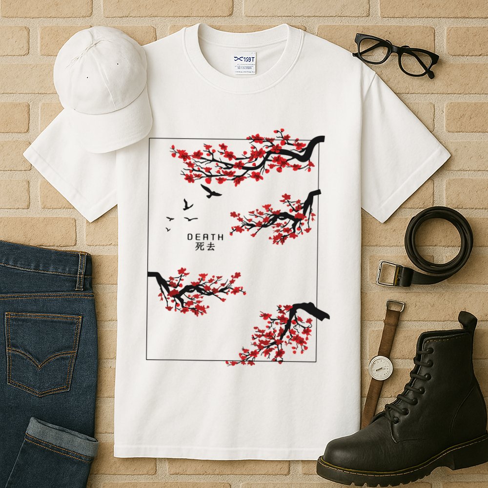 Aesthetic Japan Bonsai Korean Vaporwave Clothes Streetwear Tall T-Shirt