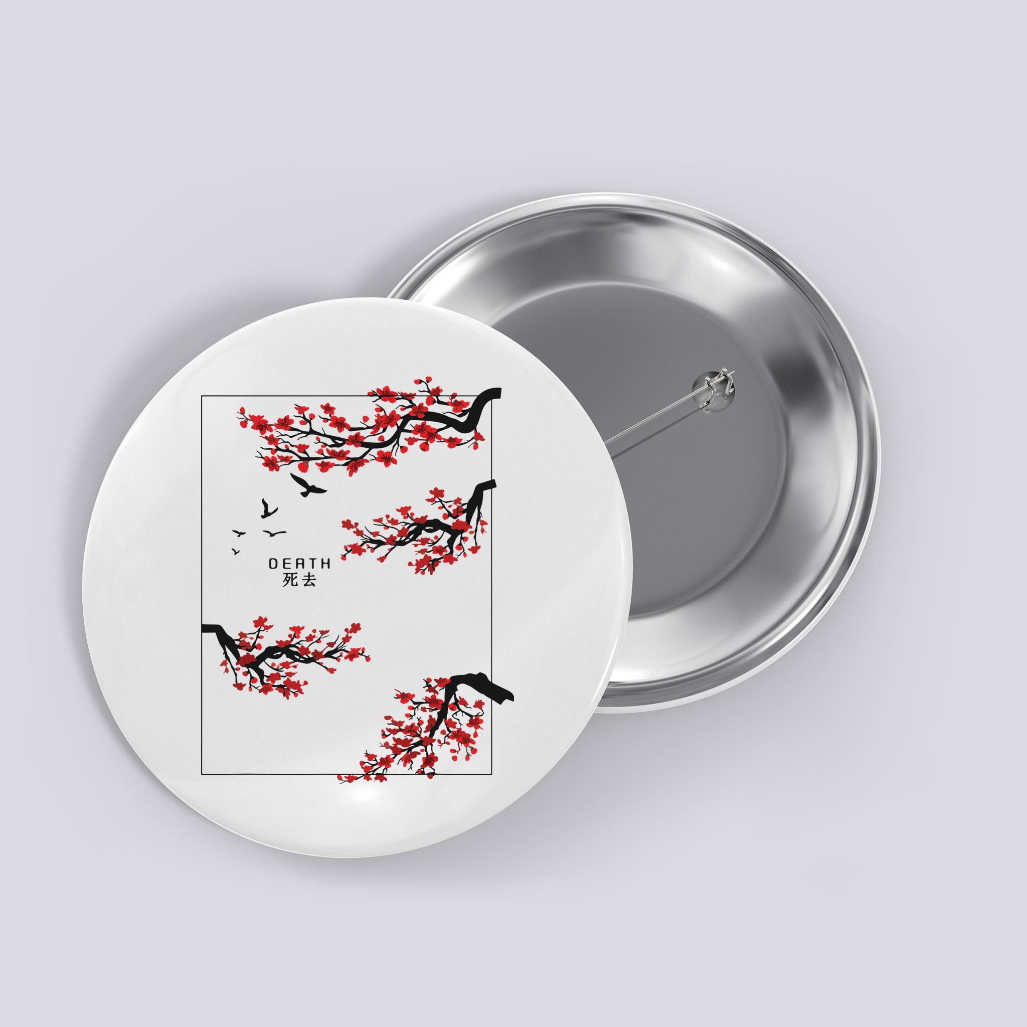 Aesthetic Japan Bonsai Korean Vaporwave Clothes Streetwear Button