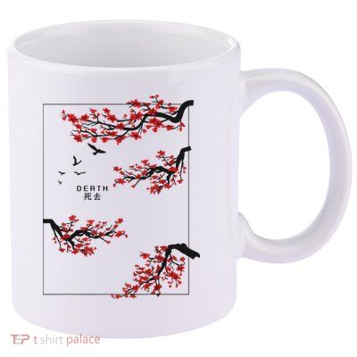 Aesthetic Japan Bonsai Korean Vaporwave Clothes Streetwear 11oz C Handle Ceramic Mug