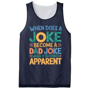 A Joke Becomes A Dad Joke When It Becomes Apparent Mesh Reversible Basketball Jersey Tank