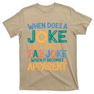 A Joke Becomes A Dad Joke When It Becomes Apparent T-Shirt