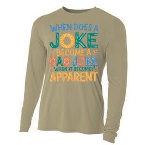 A Joke Becomes A Dad Joke When It Becomes Apparent Cooling Performance Long Sleeve Crew