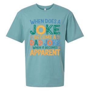 A Joke Becomes A Dad Joke When It Becomes Apparent Sueded Cloud Jersey T-Shirt