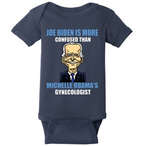 Anti Joe Biden Is More Confused Than Obamas Gynecologist Baby Bodysuit