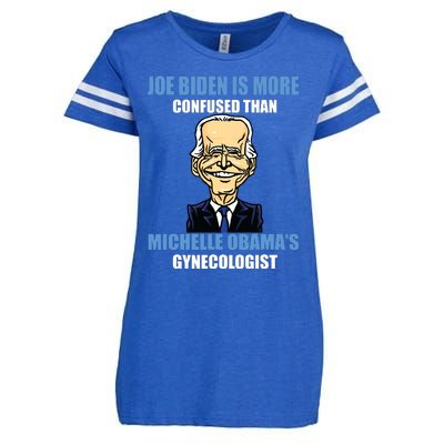 Anti Joe Biden Is More Confused Than Obamas Gynecologist Enza Ladies Jersey Football T-Shirt