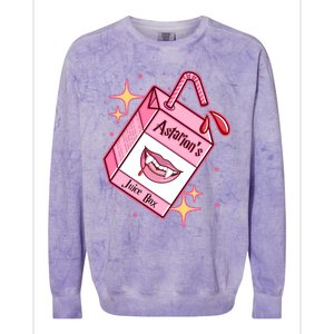 Astarions Juice Box Astarion BaldurS Gate 3 Colorblast Crewneck Sweatshirt