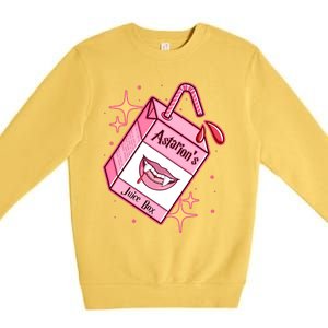 Astarions Juice Box Astarion BaldurS Gate 3 Premium Crewneck Sweatshirt