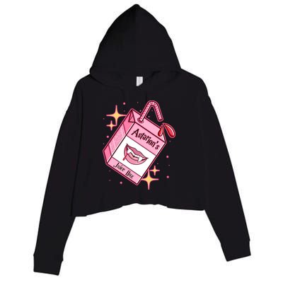 Astarions Juice Box Astarion BaldurS Gate 3 Crop Fleece Hoodie