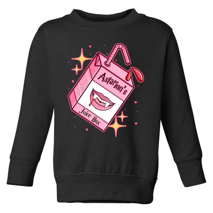 Astarions Juice Box Astarion BaldurS Gate 3 Toddler Sweatshirt