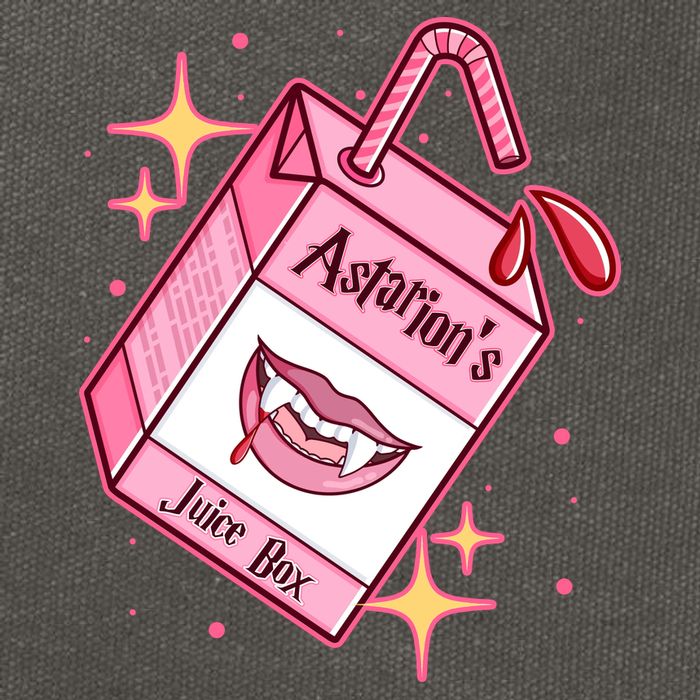 Astarions Juice Box Astarion BaldurS Gate 3 Cotton Canvas Backpack