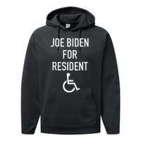 Anti Joe Biden Republican Design Joe Biden For Resident Performance Fleece Hoodie