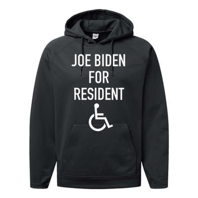 Anti Joe Biden Republican Design Joe Biden For Resident Performance Fleece Hoodie