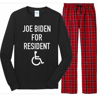 Anti Joe Biden Republican Design Joe Biden For Resident Long Sleeve Pajama Set