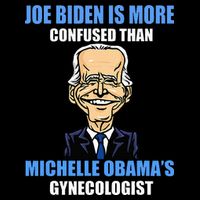 Anti Joe Biden Is More Confused Than ObamaS Gynecologist Women's Crop Top Tee