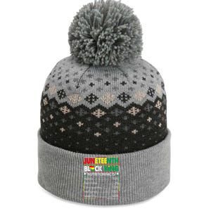 Awesome Juneteenth Black King Melanin Fathers Day The Baniff Cuffed Pom Beanie