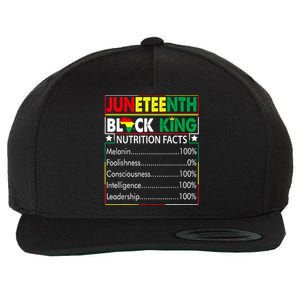 Awesome Juneteenth Black King Melanin Fathers Day Wool Snapback Cap