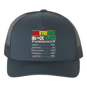 Awesome Juneteenth Black King Melanin Fathers Day Yupoong Adult 5-Panel Trucker Hat