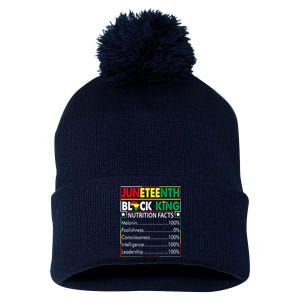 Awesome Juneteenth Black King Melanin Fathers Day Pom Pom 12in Knit Beanie