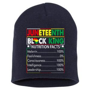 Awesome Juneteenth Black King Melanin Fathers Day Short Acrylic Beanie