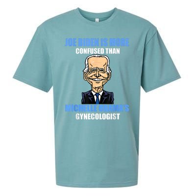 Anti Joe Biden Is More Confused Than Obamas Gynecologist Sueded Cloud Jersey T-Shirt