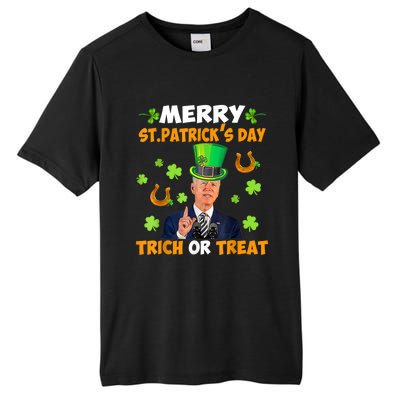 Anti Joe Biden St Patricks Day Funny Happy 4th Of July Tall Fusion ChromaSoft Performance T-Shirt