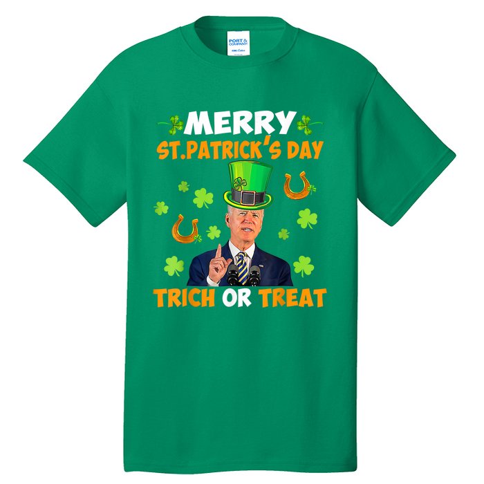 Anti Joe Biden St Patricks Day Funny Happy 4th Of July Tall T-Shirt