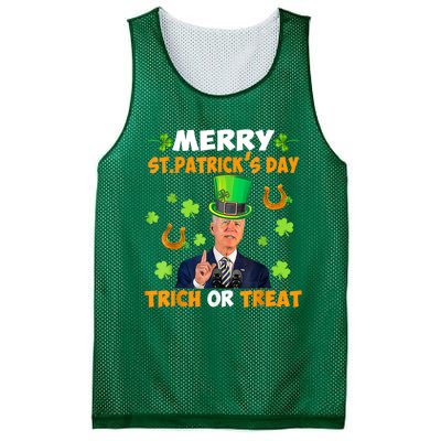 Anti Joe Biden St Patricks Day Funny Happy 4th Of July Mesh Reversible Basketball Jersey Tank