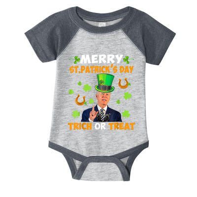 Anti Joe Biden St Patricks Day Funny Happy 4th Of July Infant Baby Jersey Bodysuit