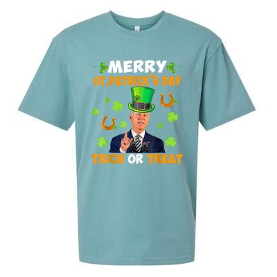 Anti Joe Biden St Patricks Day Funny Happy 4th Of July Sueded Cloud Jersey T-Shirt