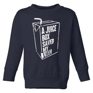 A Juice Box Saved My Life Blood Sugar Diabetes Awareness Toddler Sweatshirt