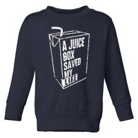 A Juice Box Saved My Life Blood Sugar Diabetes Awareness Toddler Sweatshirt