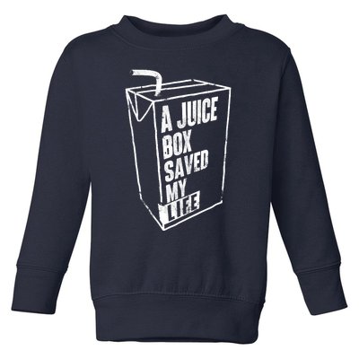 A Juice Box Saved My Life Blood Sugar Diabetes Awareness Toddler Sweatshirt