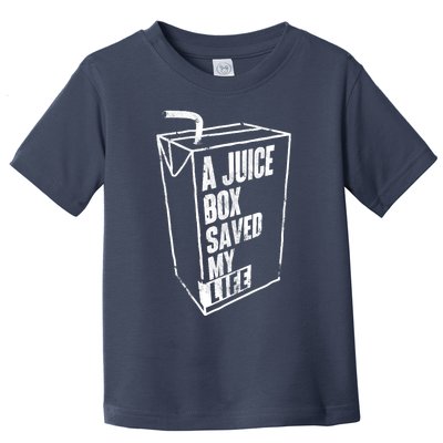 A Juice Box Saved My Life Blood Sugar Diabetes Awareness Toddler T-Shirt